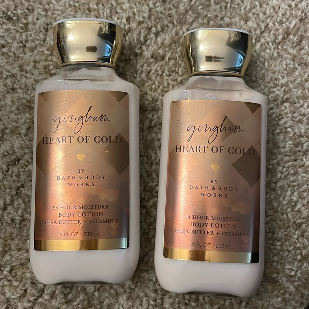 gingham heart of gold lotion